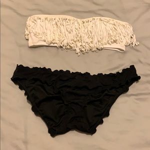 Victoria’s Secret swim bikini black and white